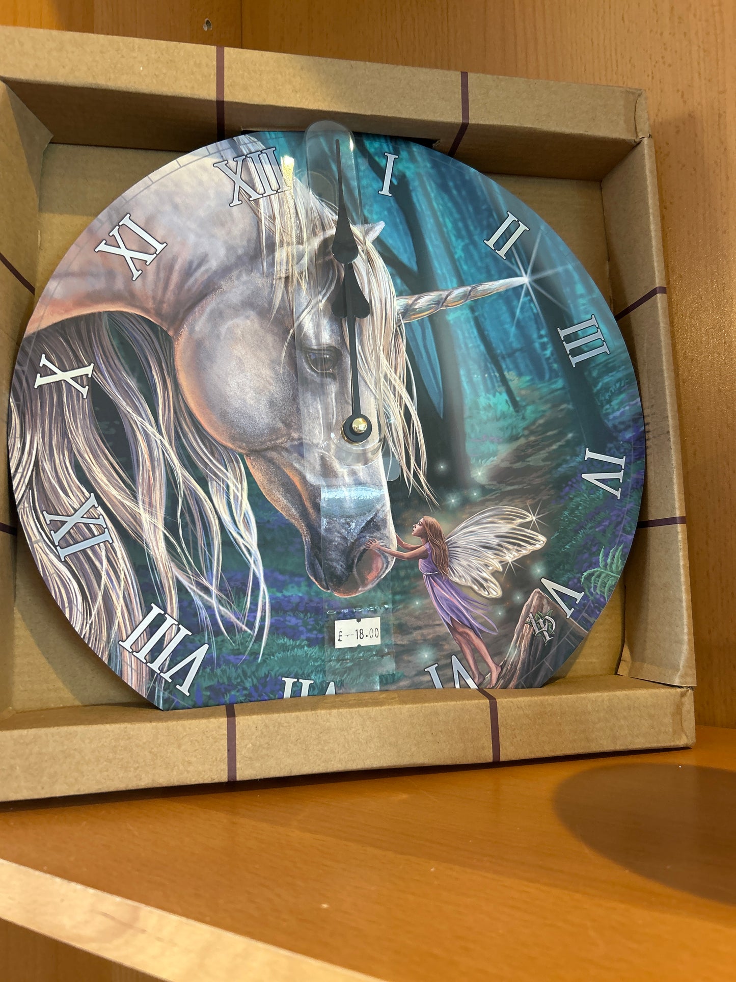 Unicorn and fairy clock