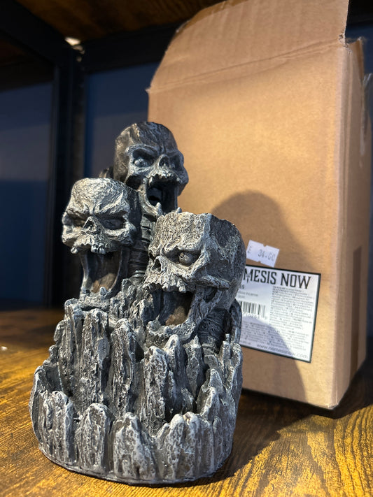 Skull backflow incense tower