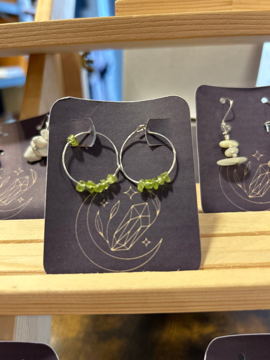 Chip hoop earrings