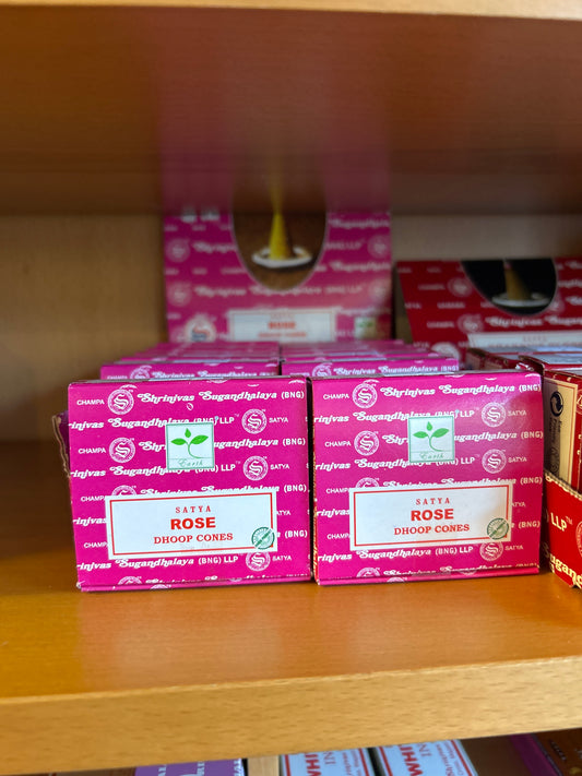 Rose incense cones