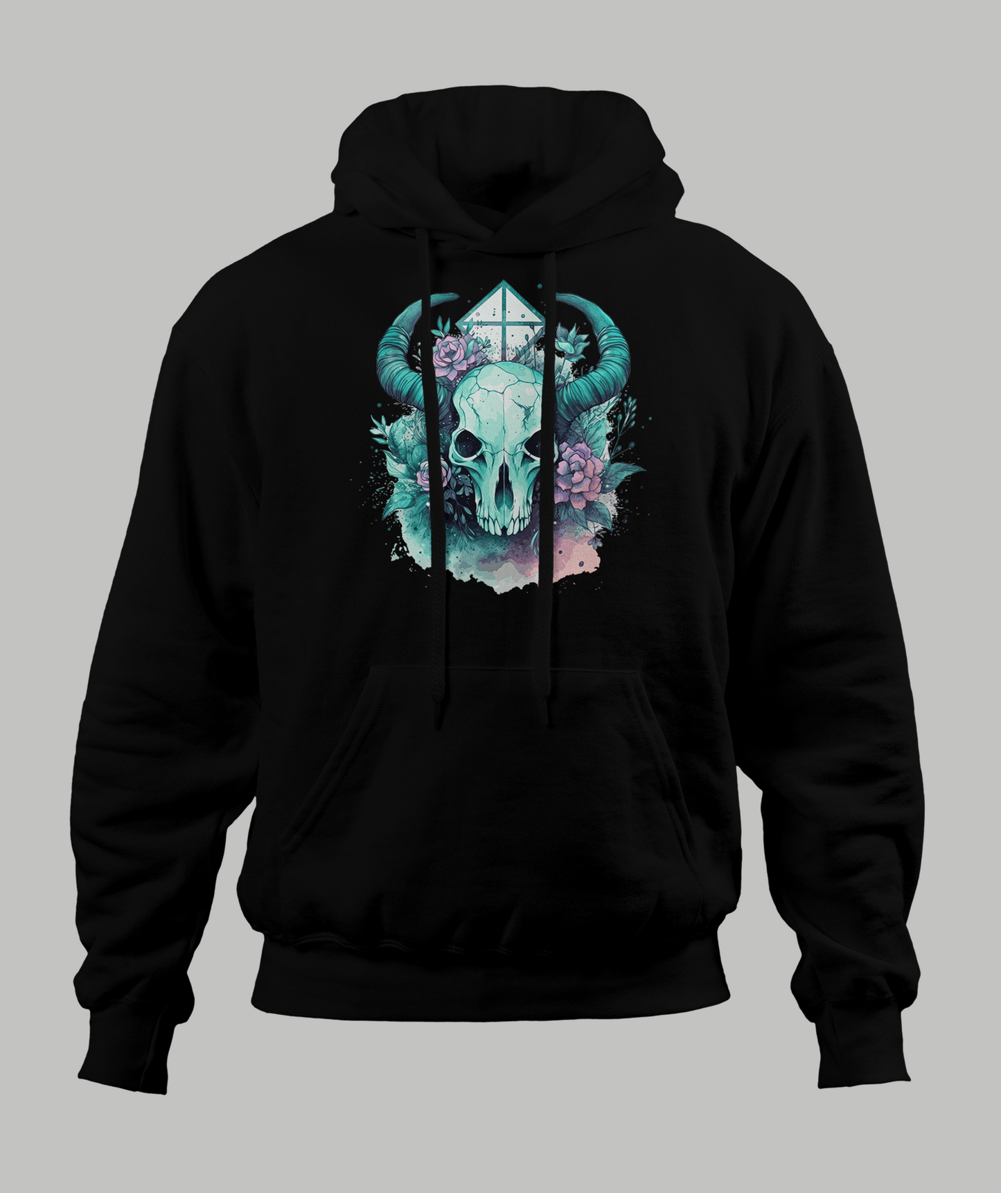 Pastal Animal Skull Hoodie