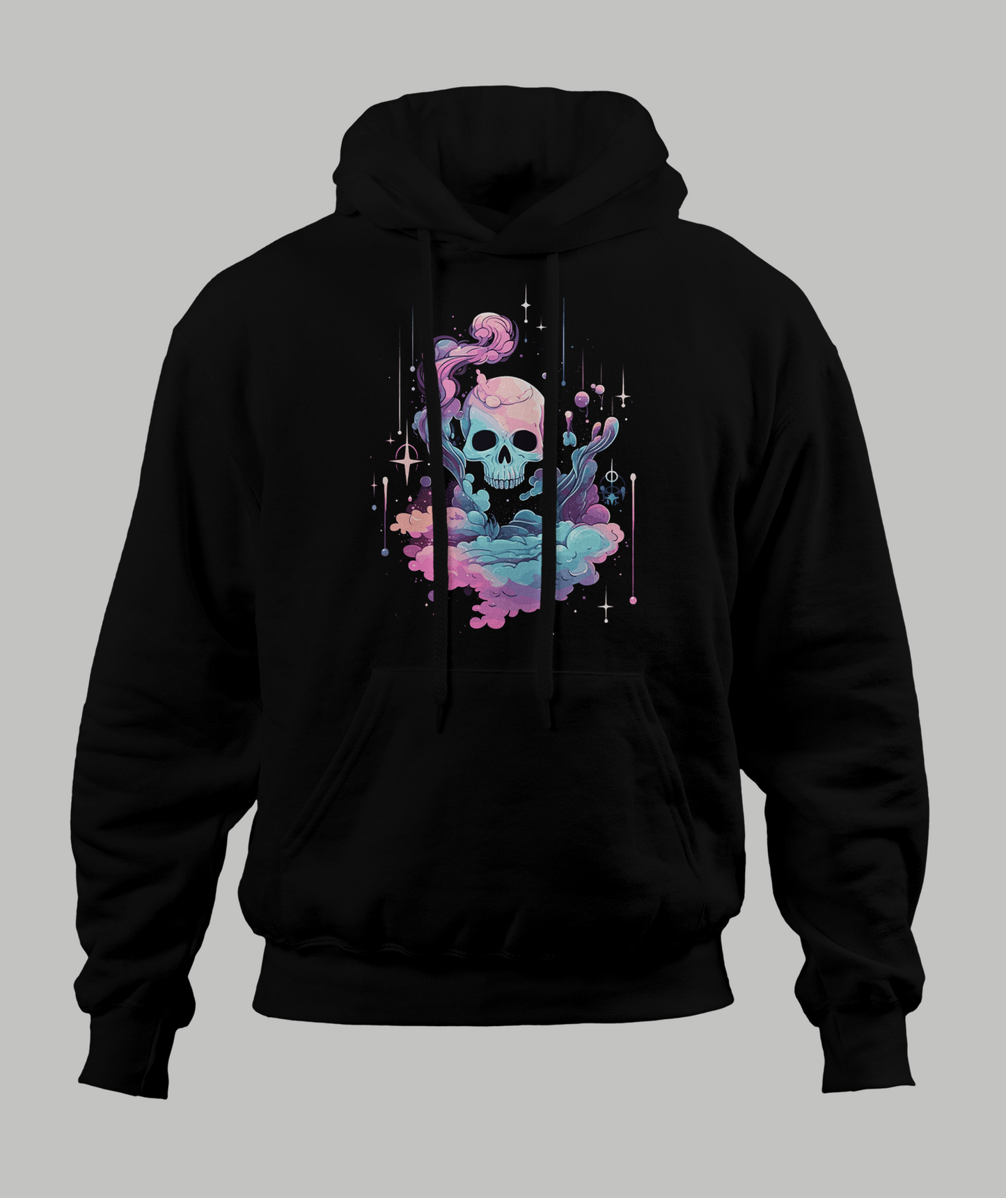 Pastal Cloudy Skull Hoodie