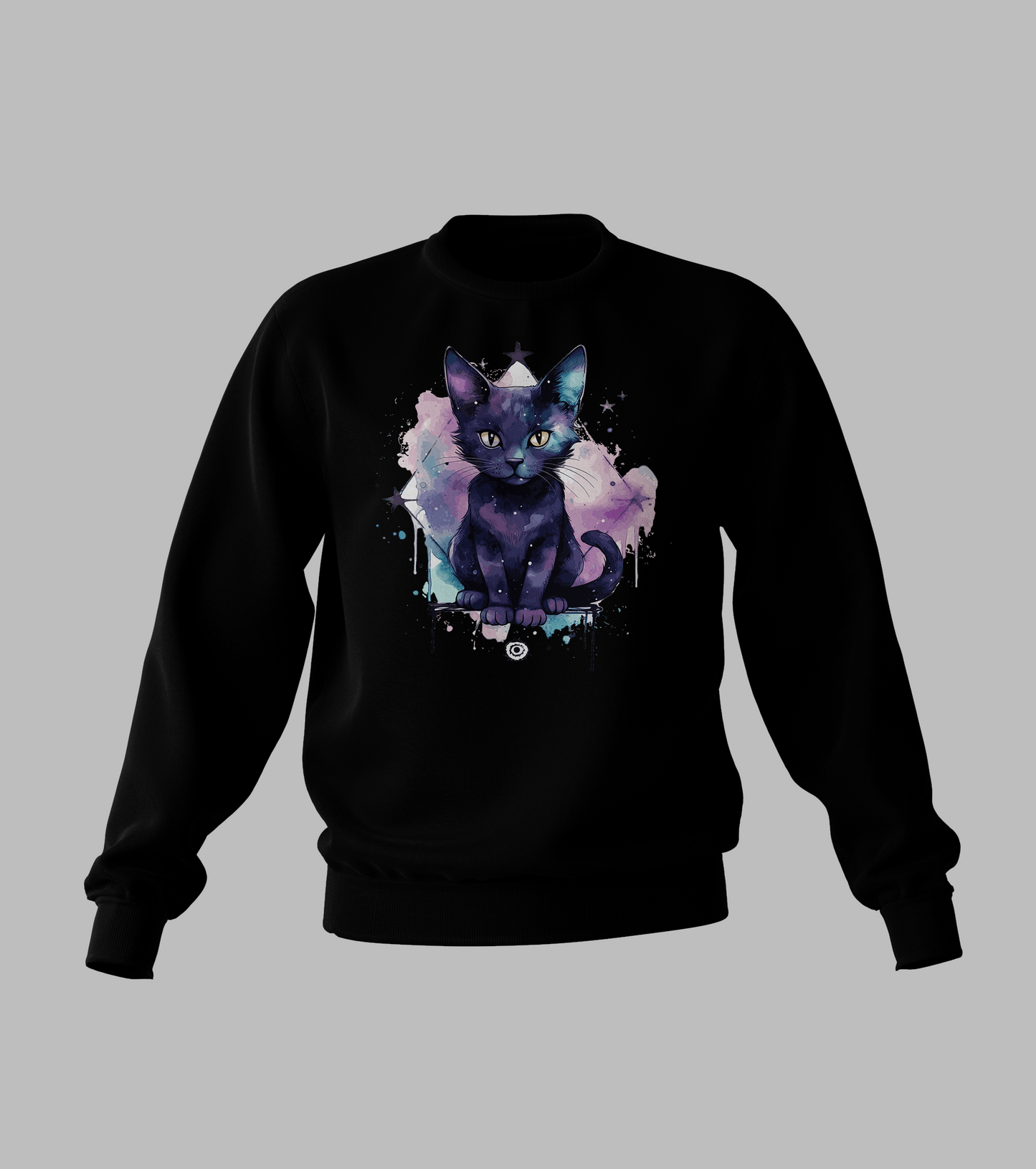 Black Pastal Cat Sweater