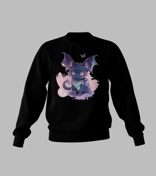 Pastal Bat Cat Sweater