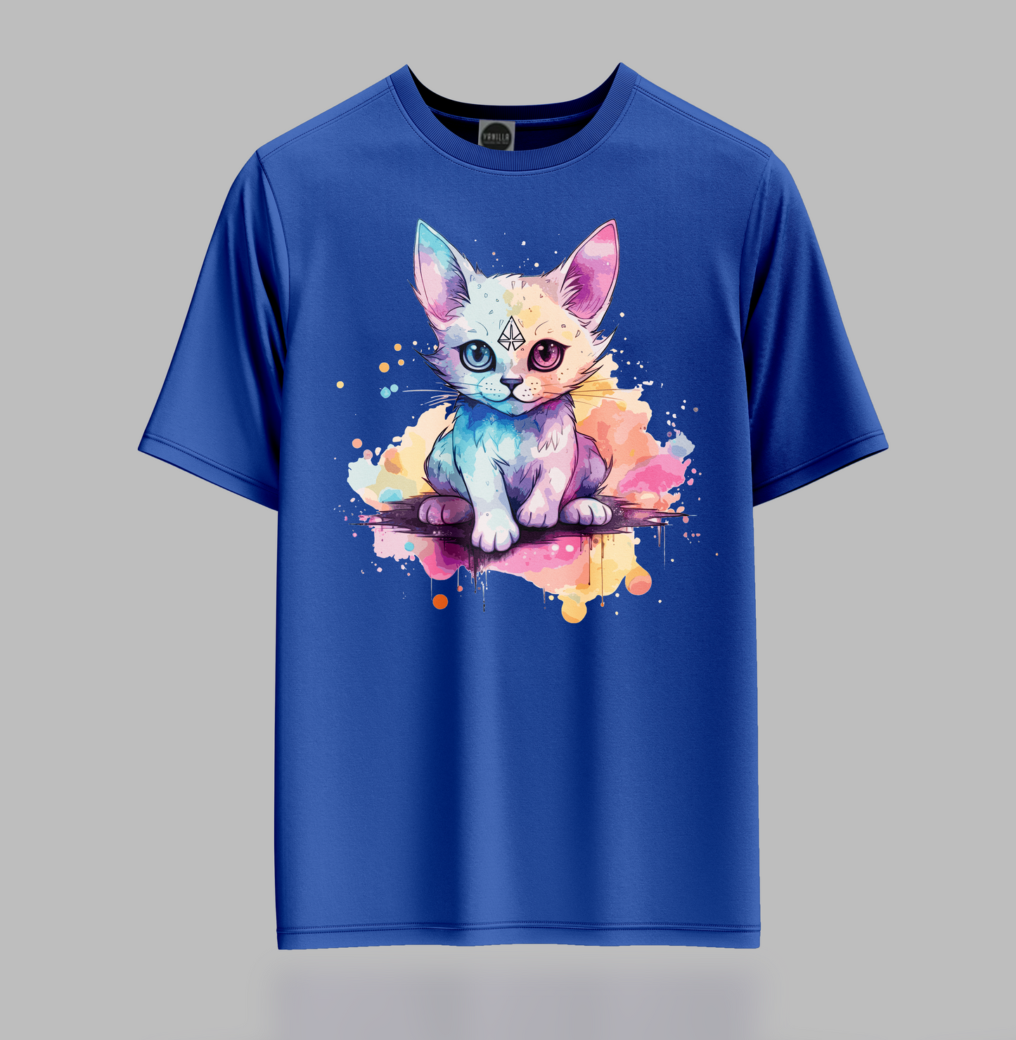 White Pastal Cat T-Shirt