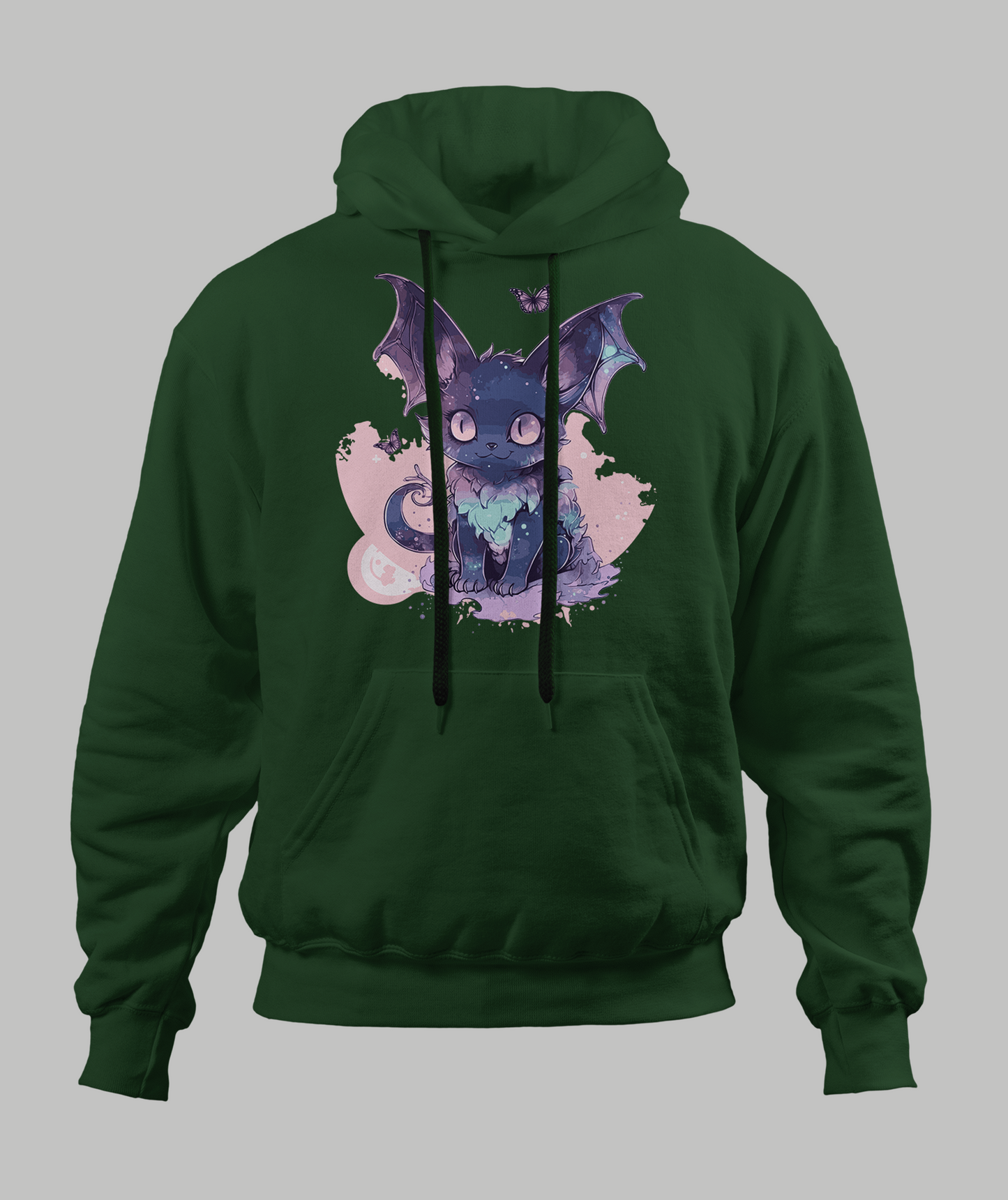 Pastal Bat Cat Hoodie