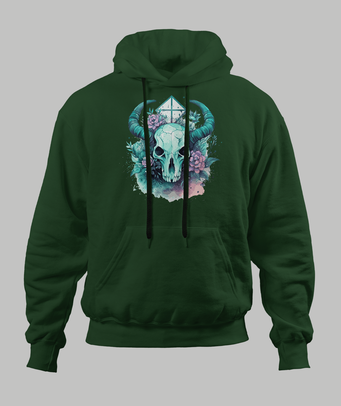 Pastal Animal Skull Hoodie