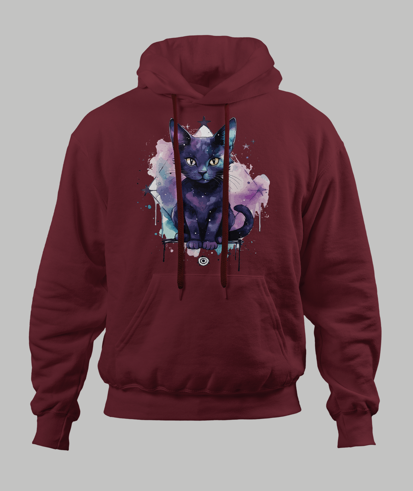 Black Pastal Cat Hoodie