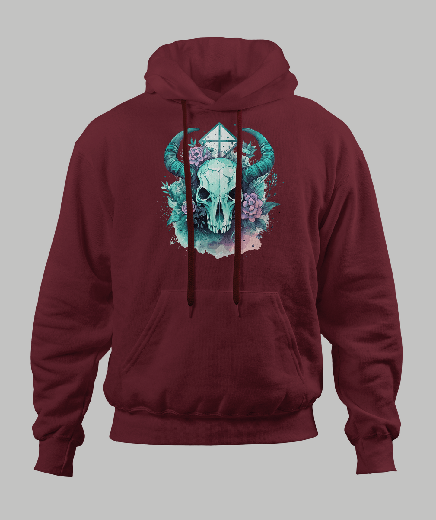 Pastal Animal Skull Hoodie