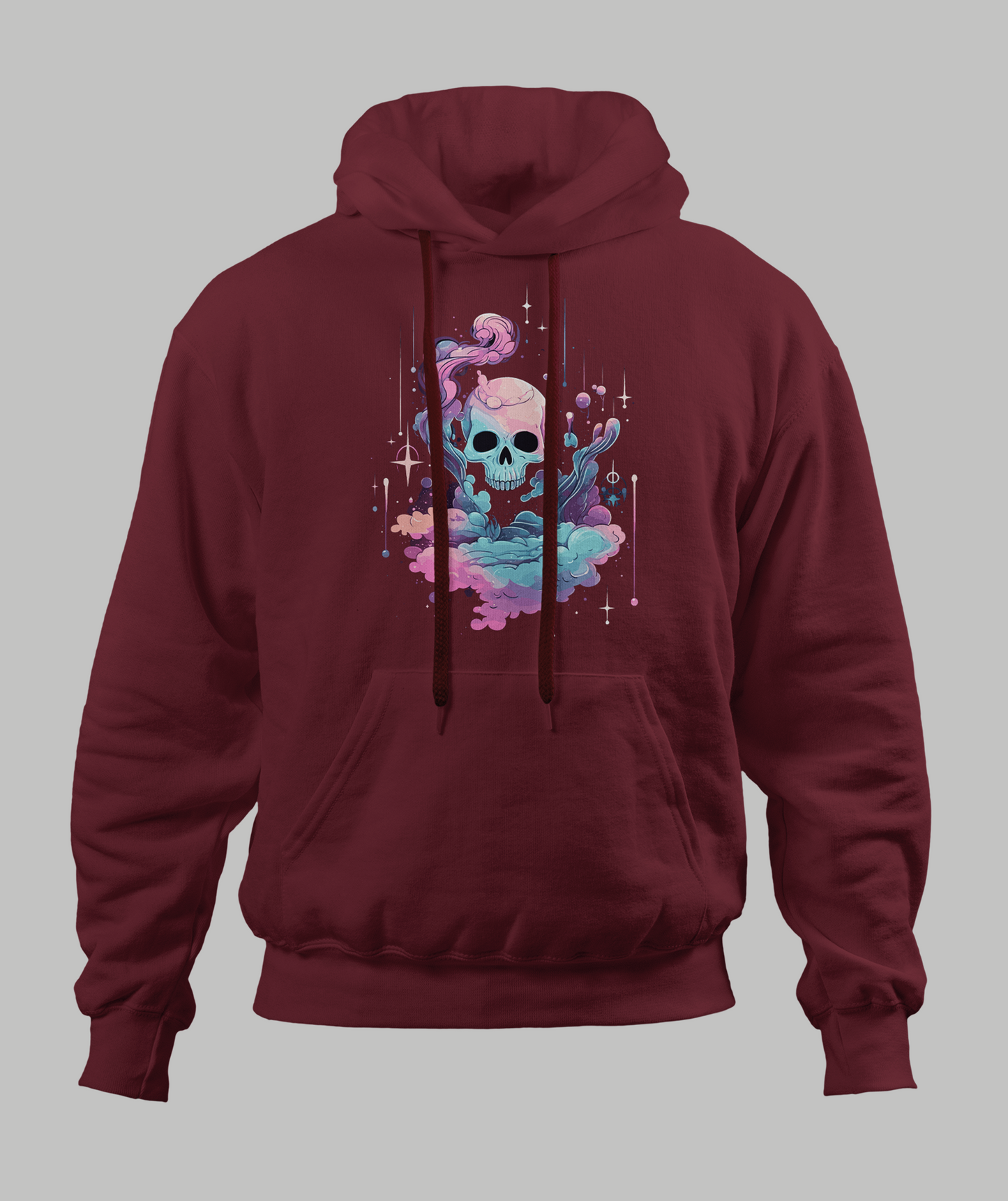 Pastal Cloudy Skull Hoodie