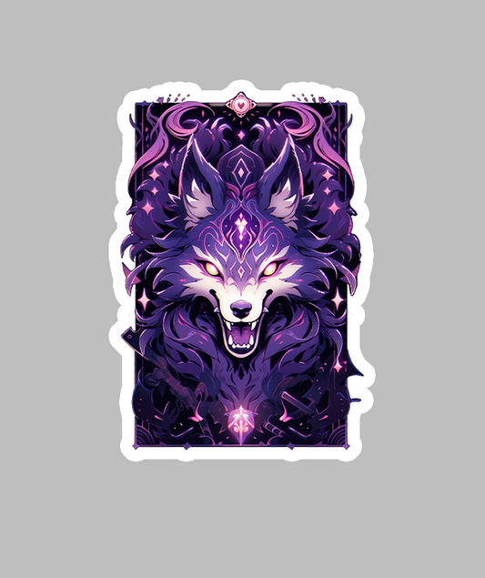 Creepy Wolf Sticker