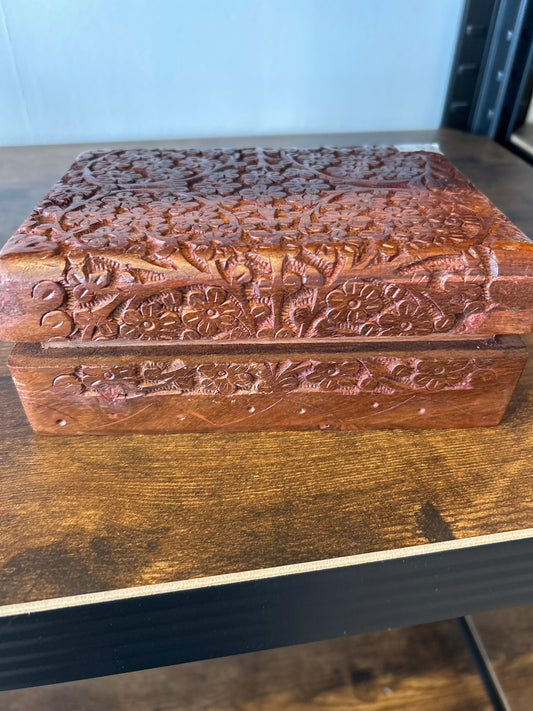 Hand carved box