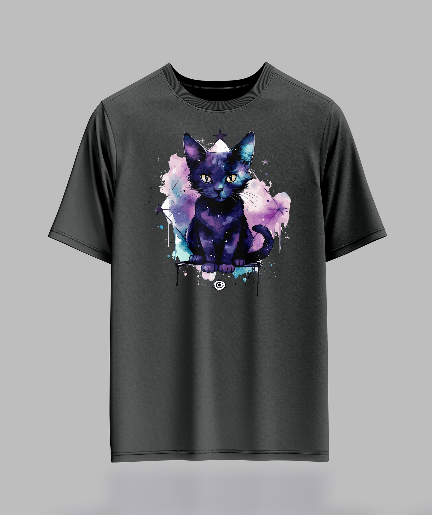 Black Pastal Cat T-Shirt