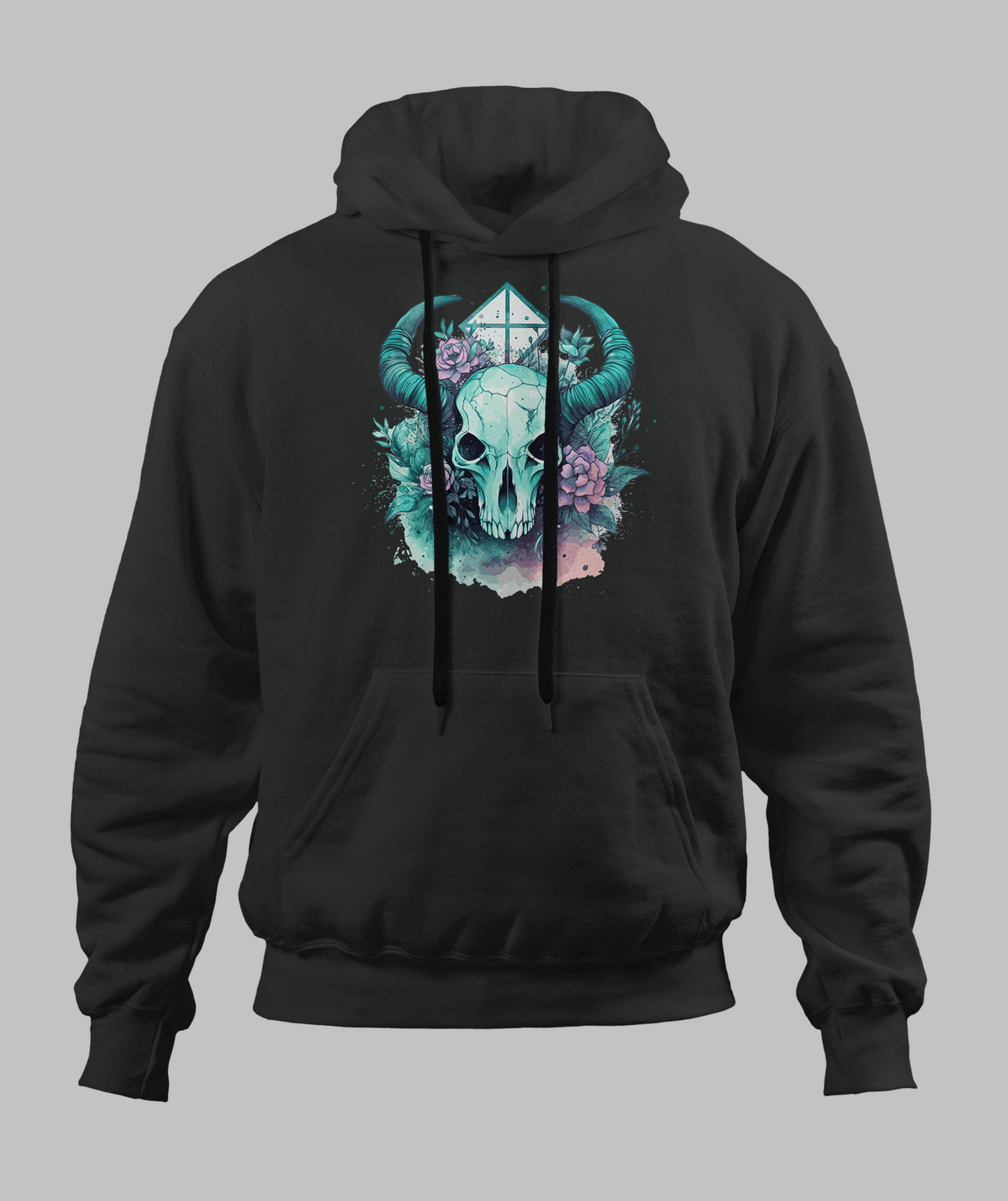 Pastal Animal Skull Hoodie