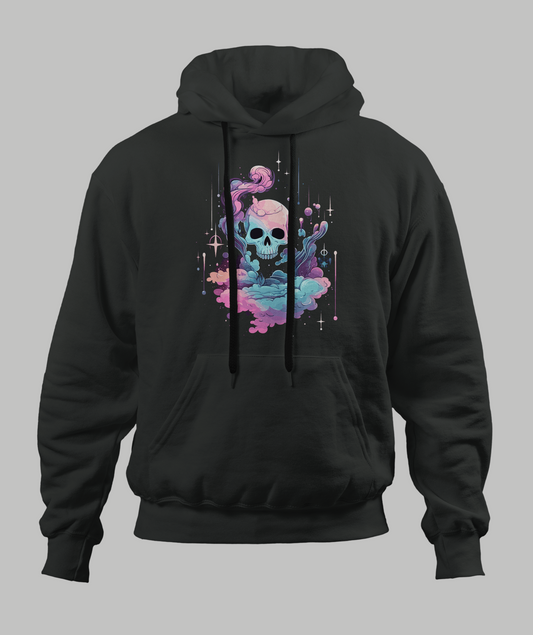 Pastal Cloudy Skull Hoodie