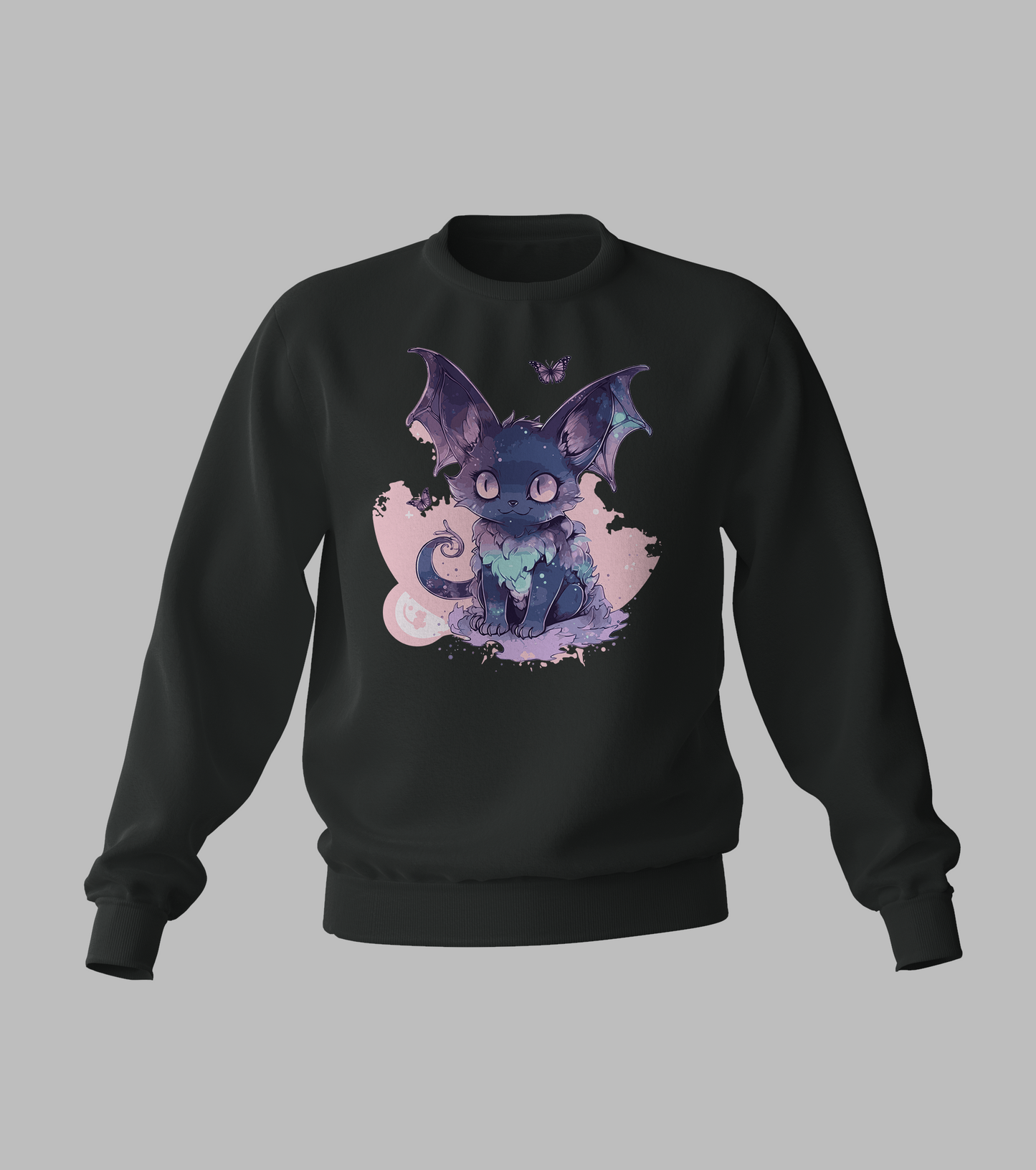 Pastal Bat Cat Sweater