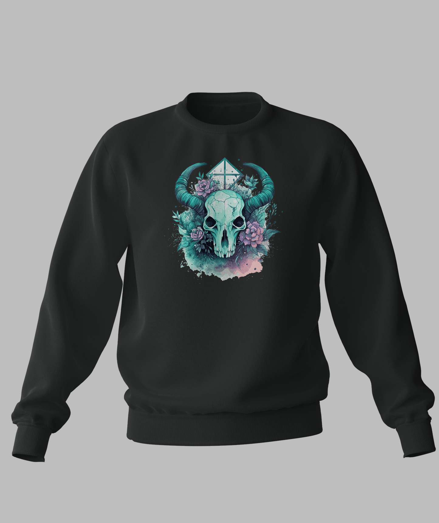 Pastal Animal Skull Sweater