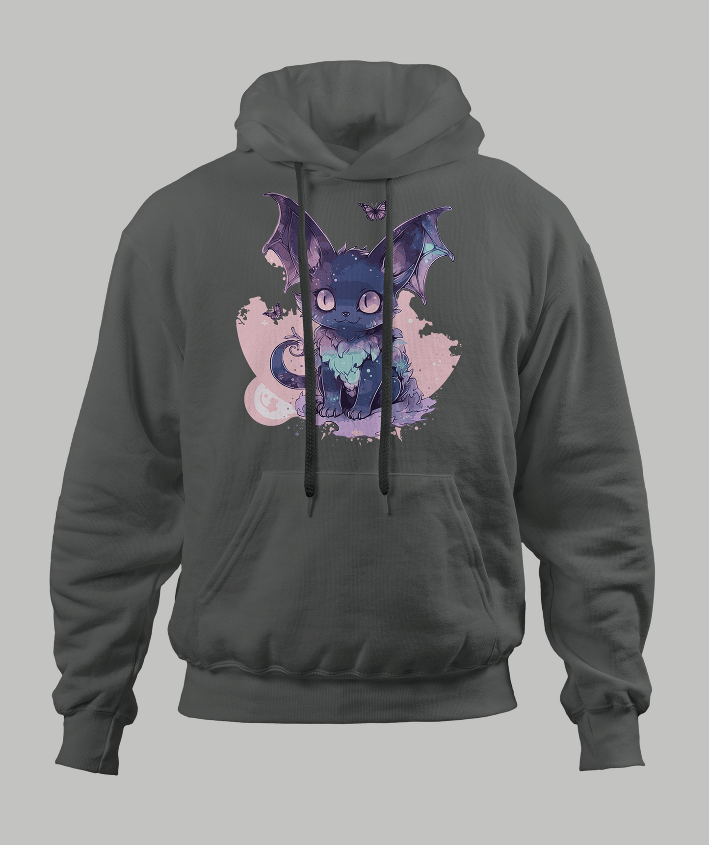 Pastal Bat Cat Hoodie