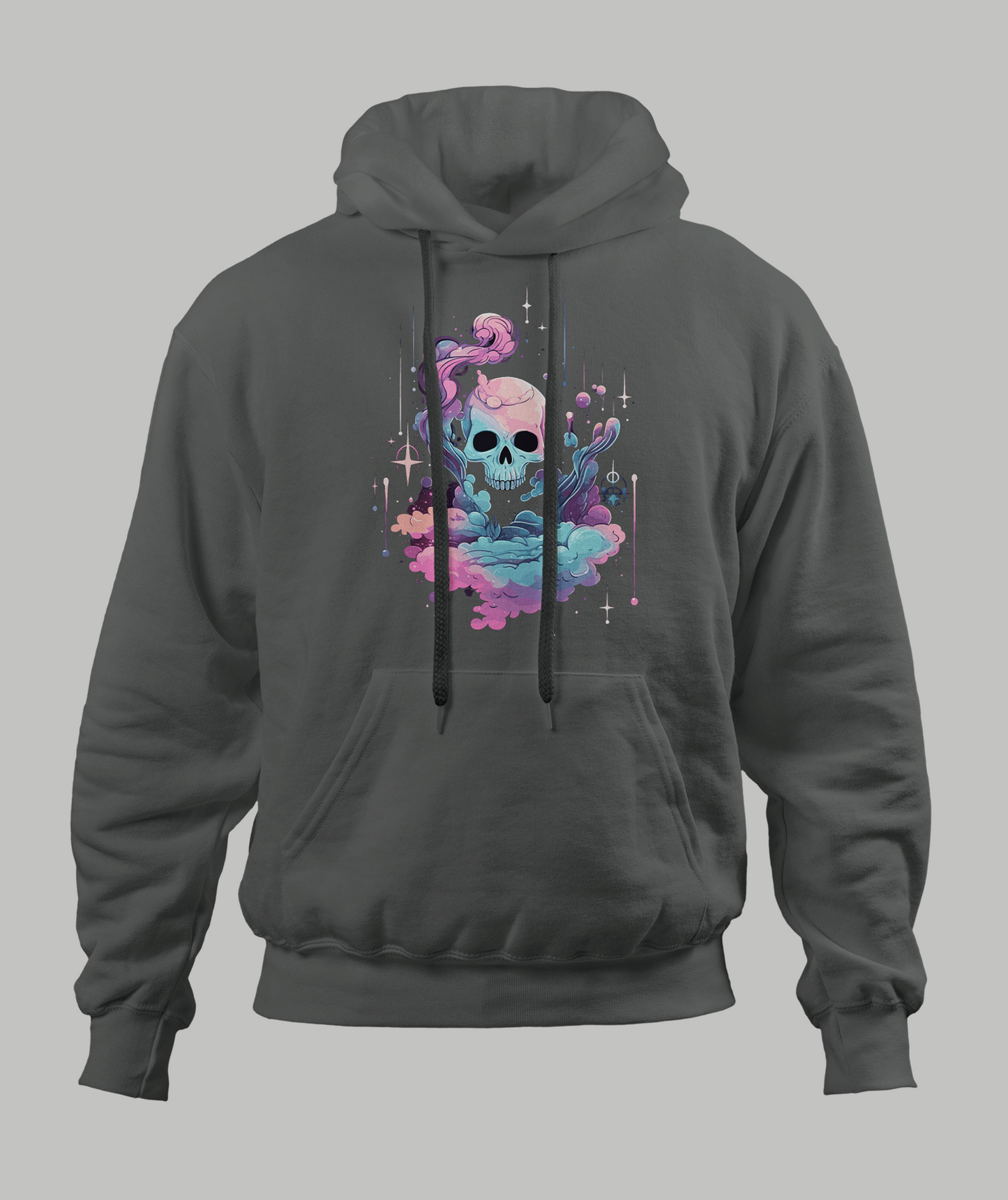 Pastal Cloudy Skull Hoodie