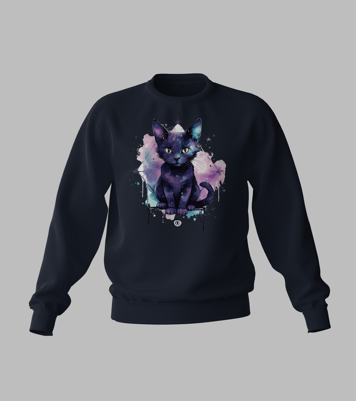 Black Pastal Cat Sweater