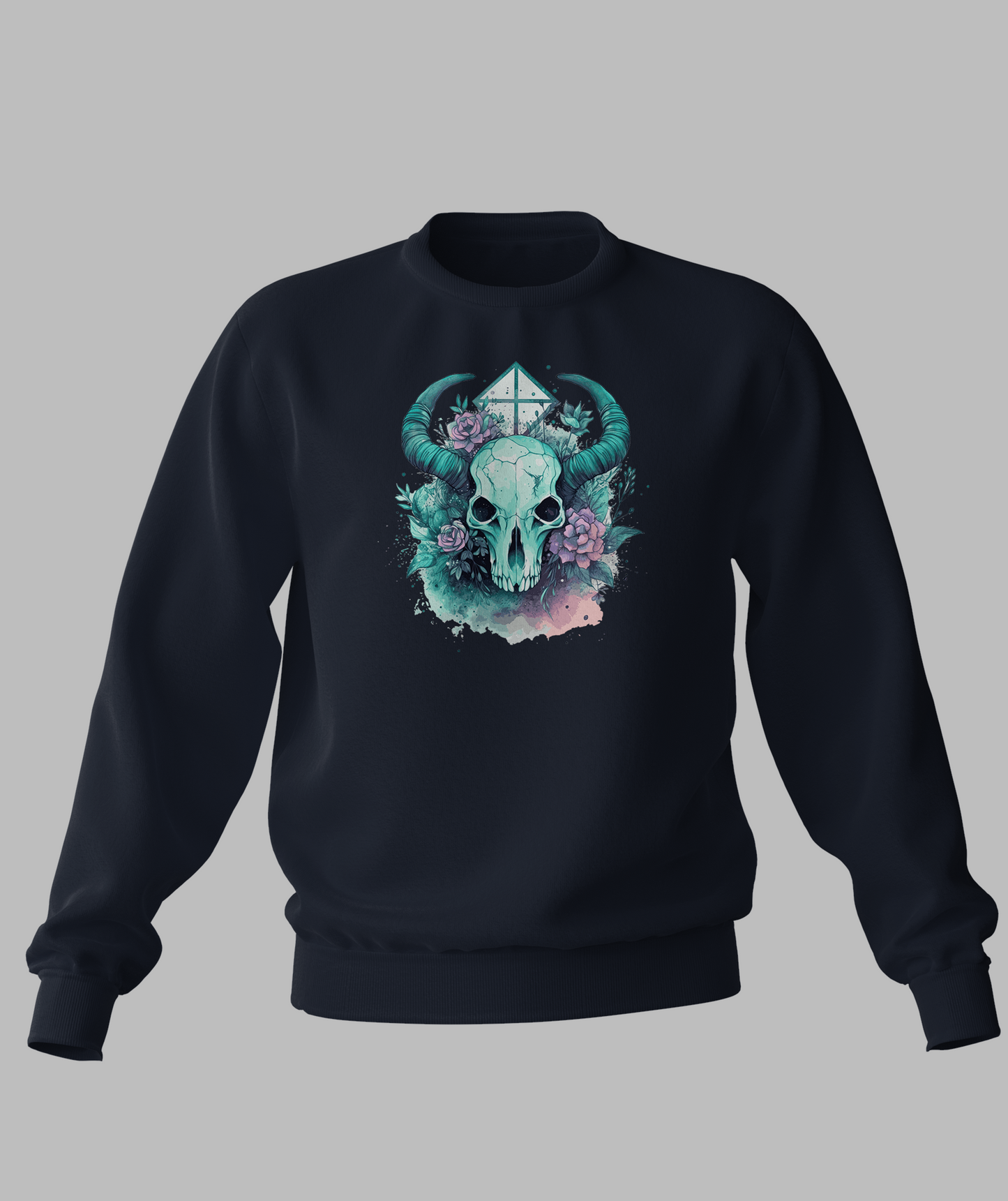 Pastal Animal Skull Sweater