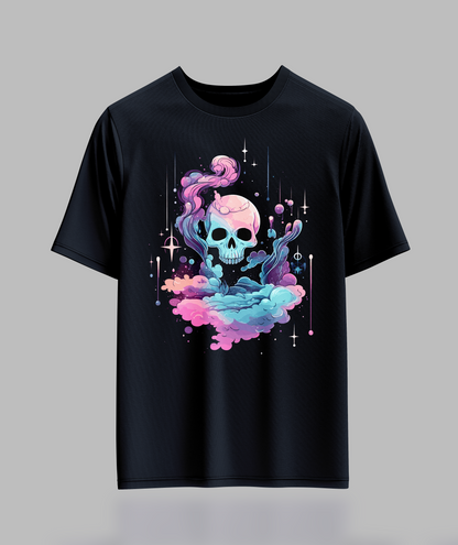 Pastal Cloudy Skull T-Shirt