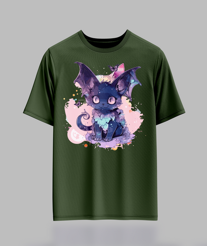 Pastal Bat Cat T-Shirt