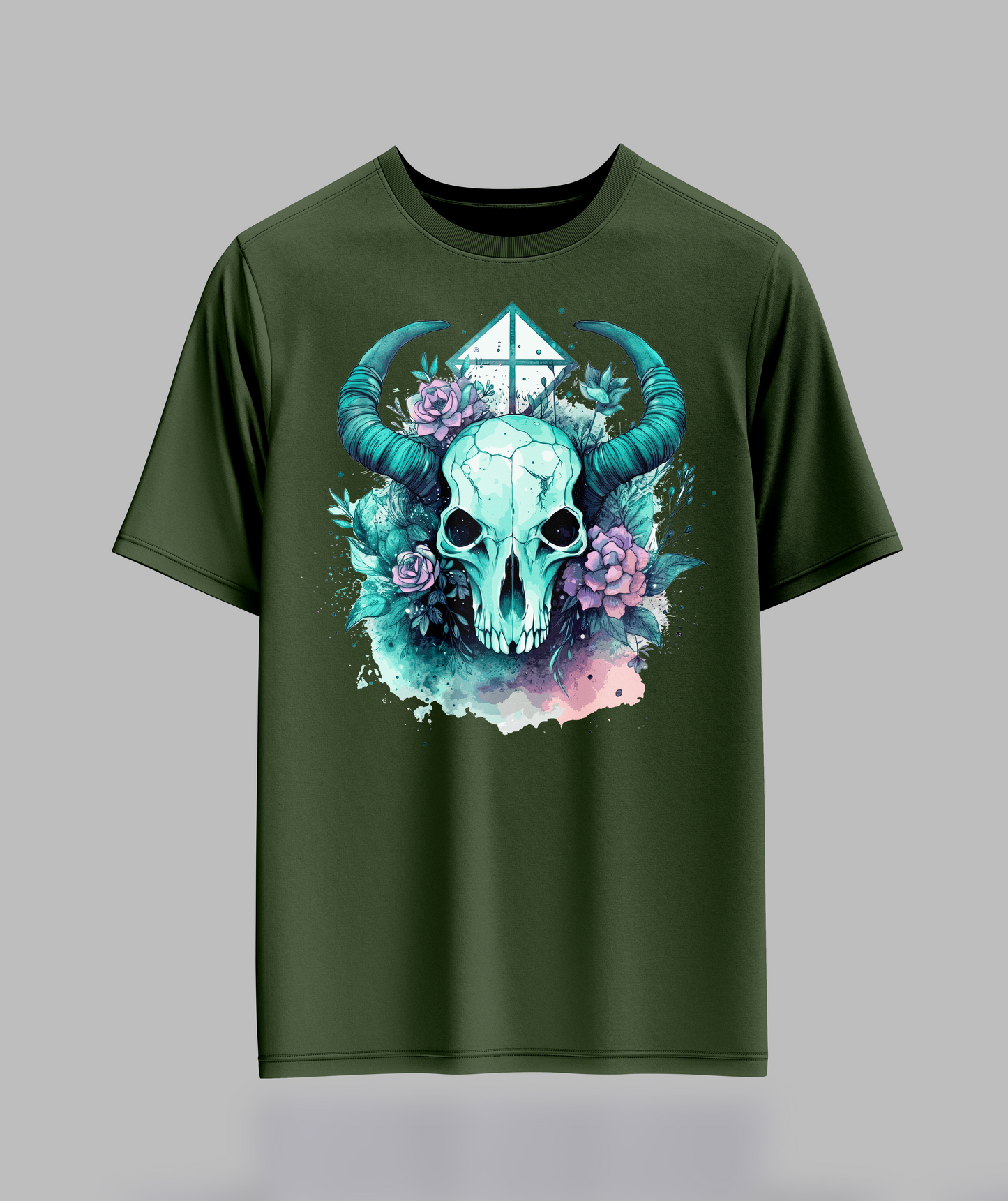 Pastal Animal Skull T-Shirt