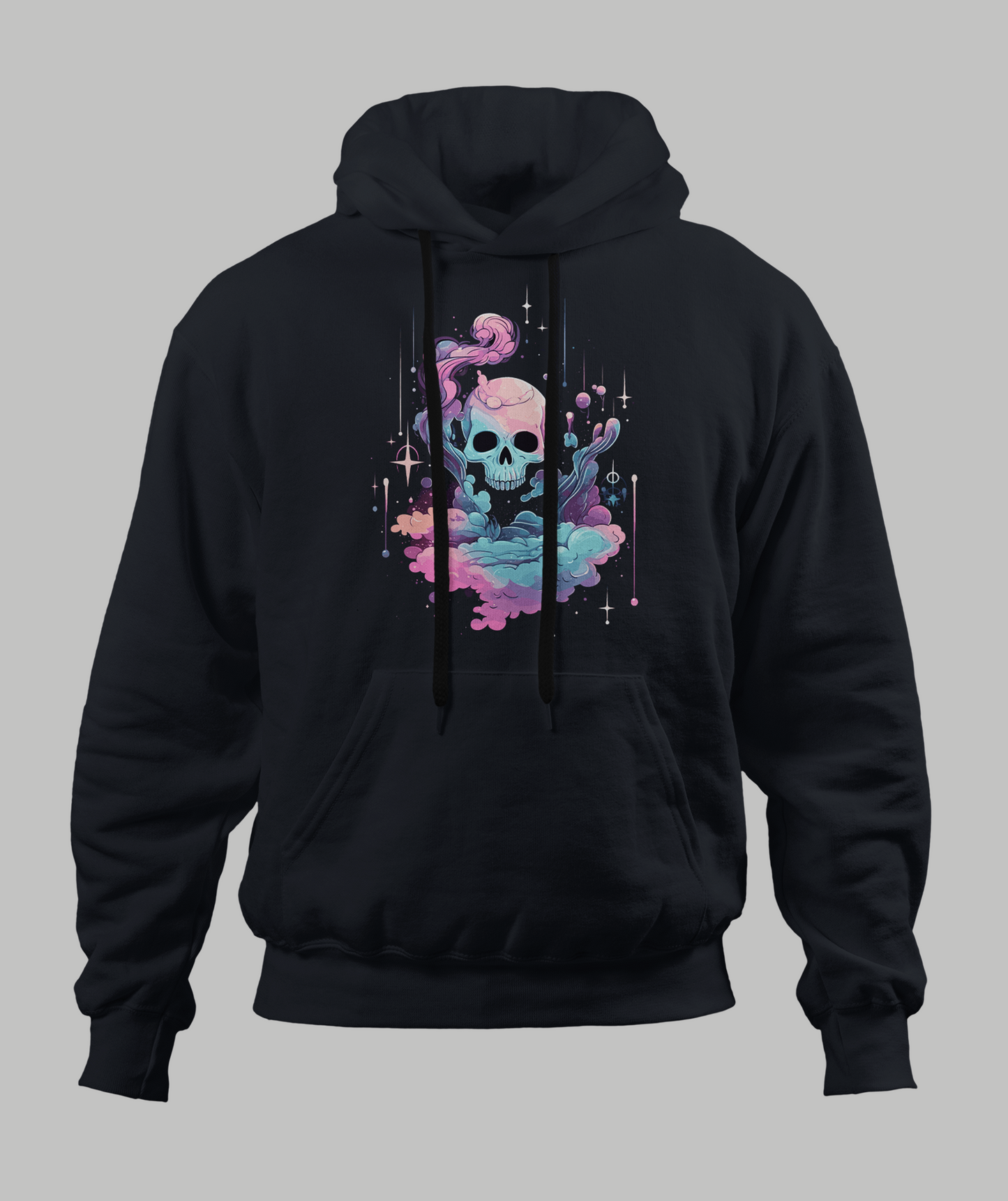 Pastal Cloudy Skull Hoodie