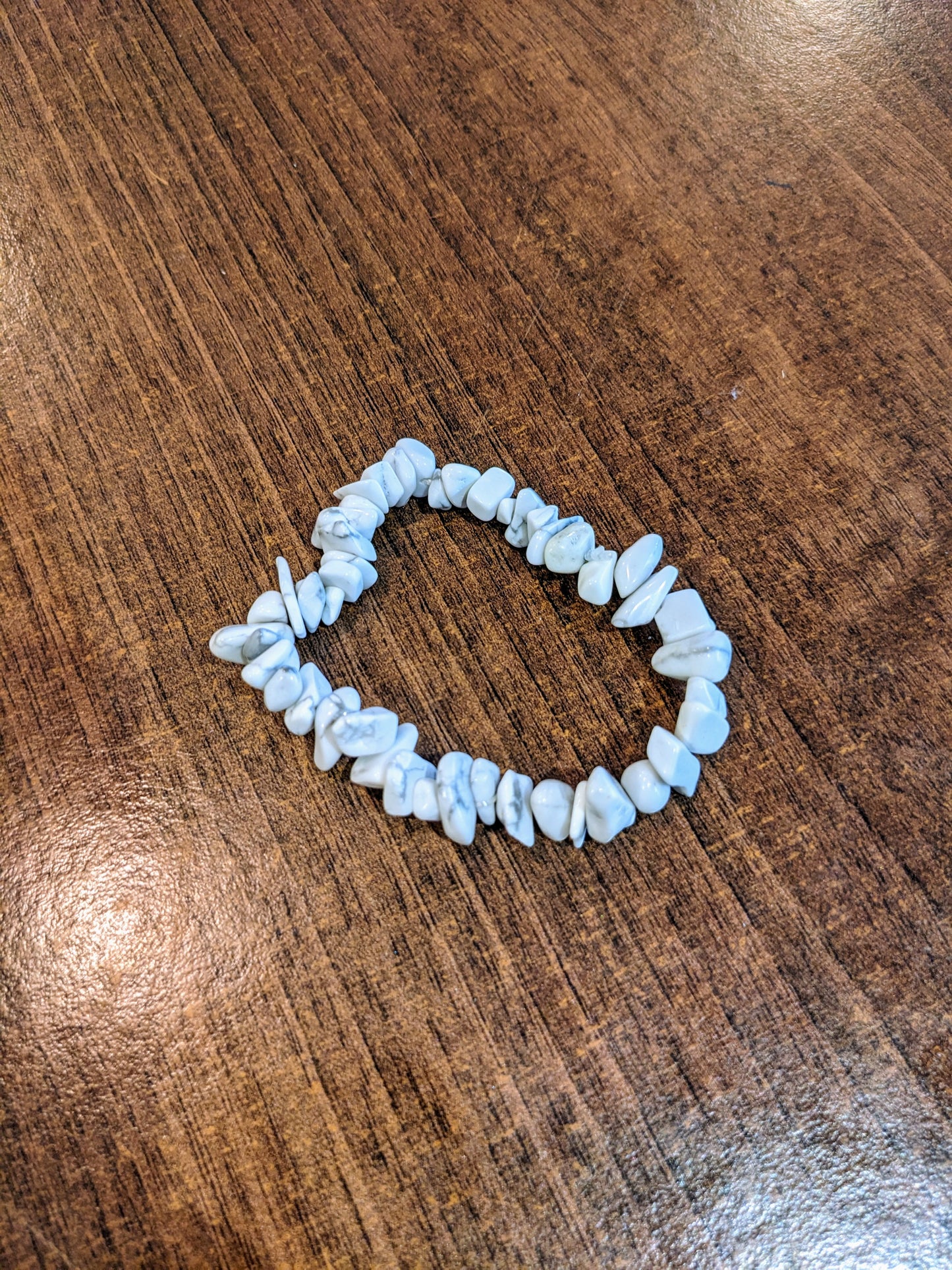 White Jasper Chip Bracelet