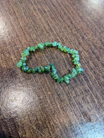 Peridot Chip Bracelet