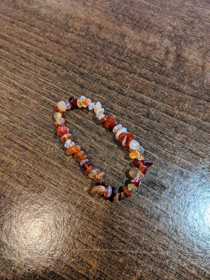 Carnelian Chip Bracelet