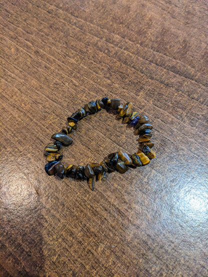 Golden Tiger's Eye Chip Bracelet