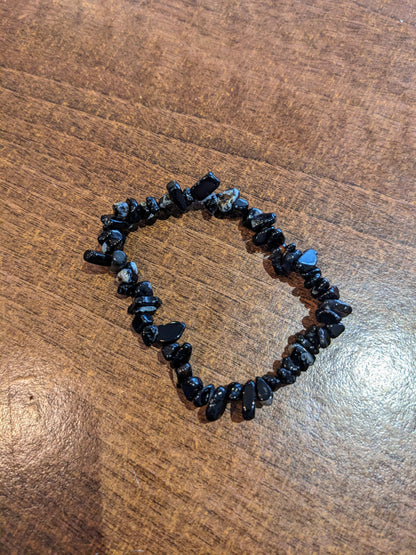 Black Onyx Chip Bracelet