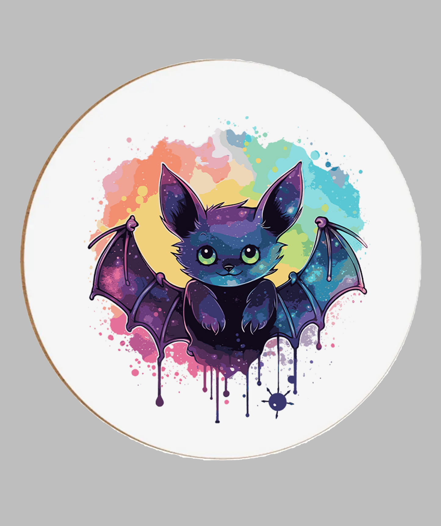 Pastal Bat Coaster