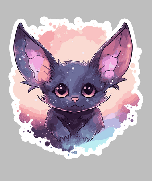 Pastal Cute Bat Sticker