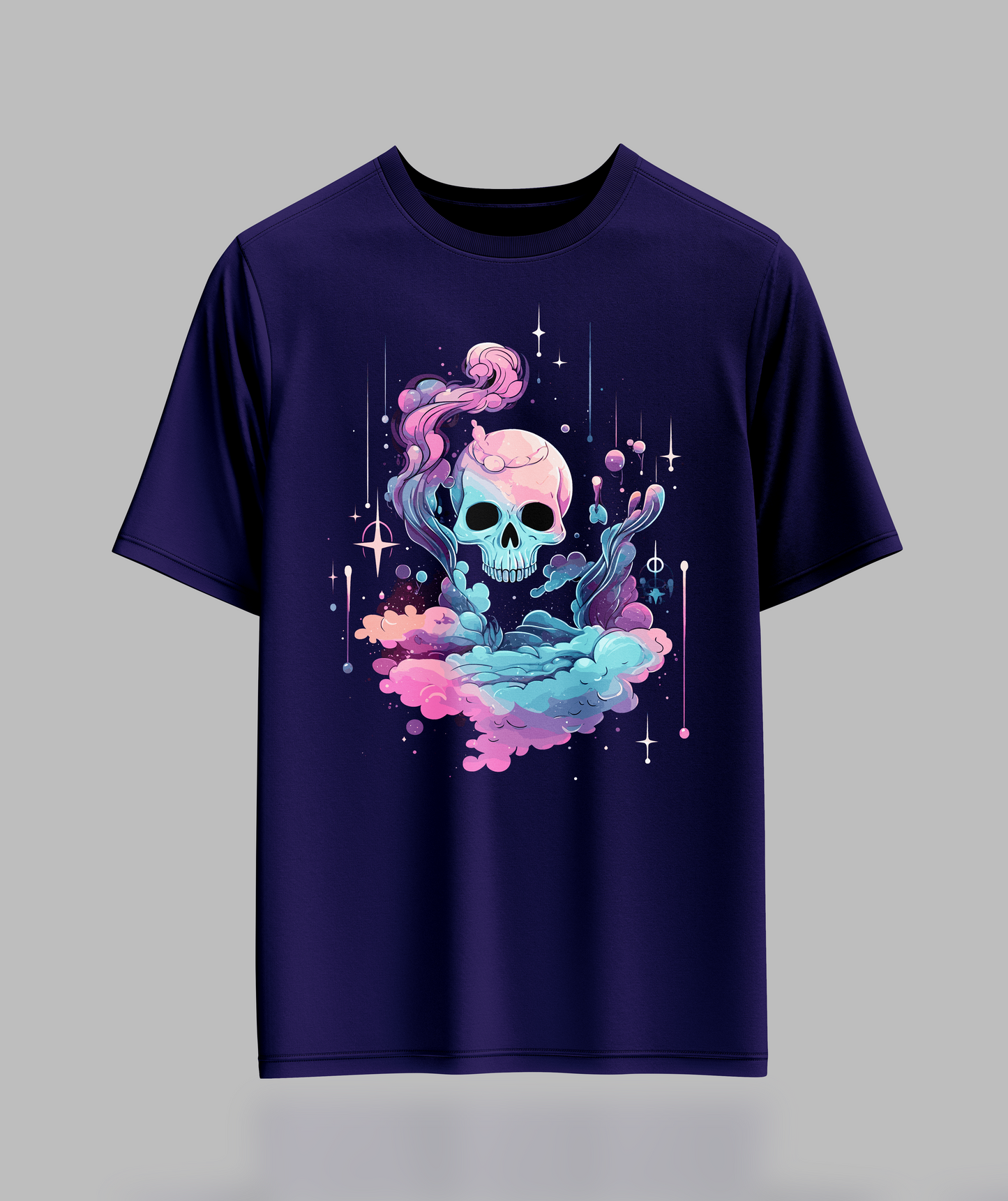 Pastal Cloudy Skull T-Shirt