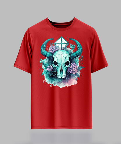 Pastal Animal Skull T-Shirt