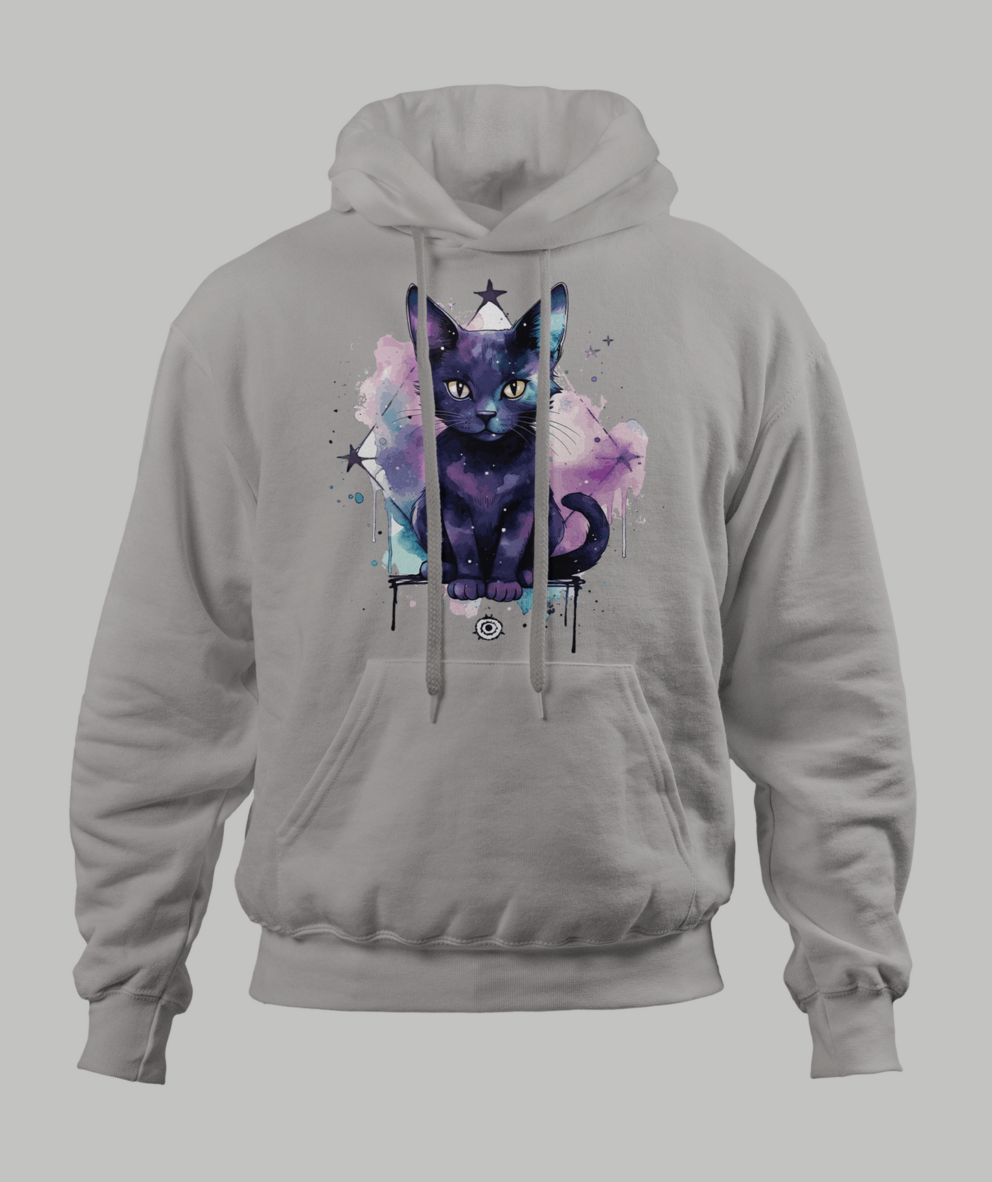 Black Pastal Cat Hoodie