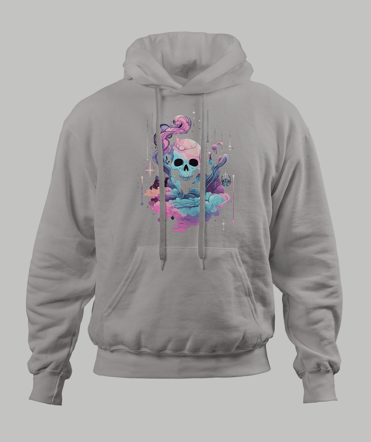 Pastal Cloudy Skull Hoodie