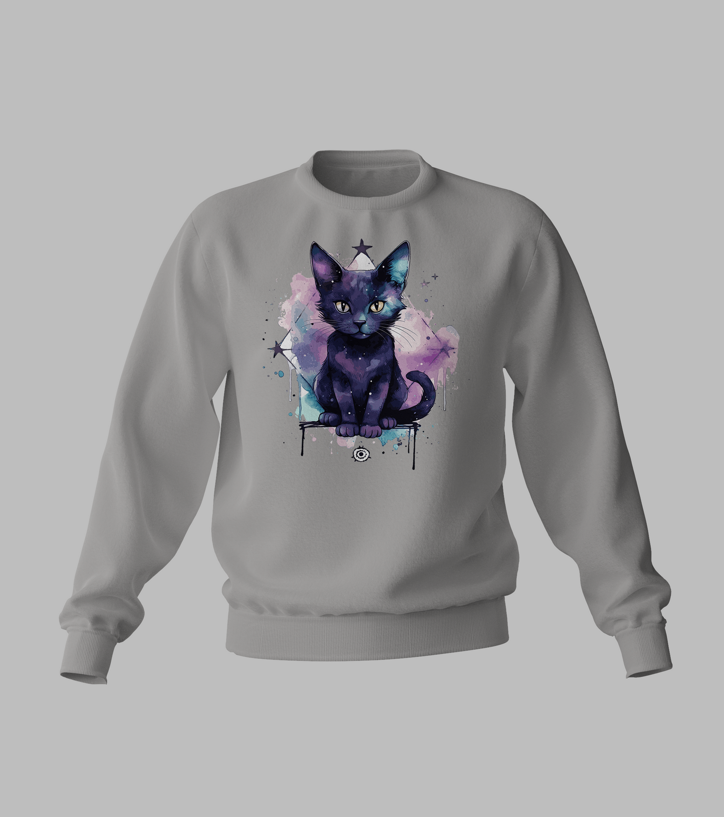 Black Pastal Cat Sweater