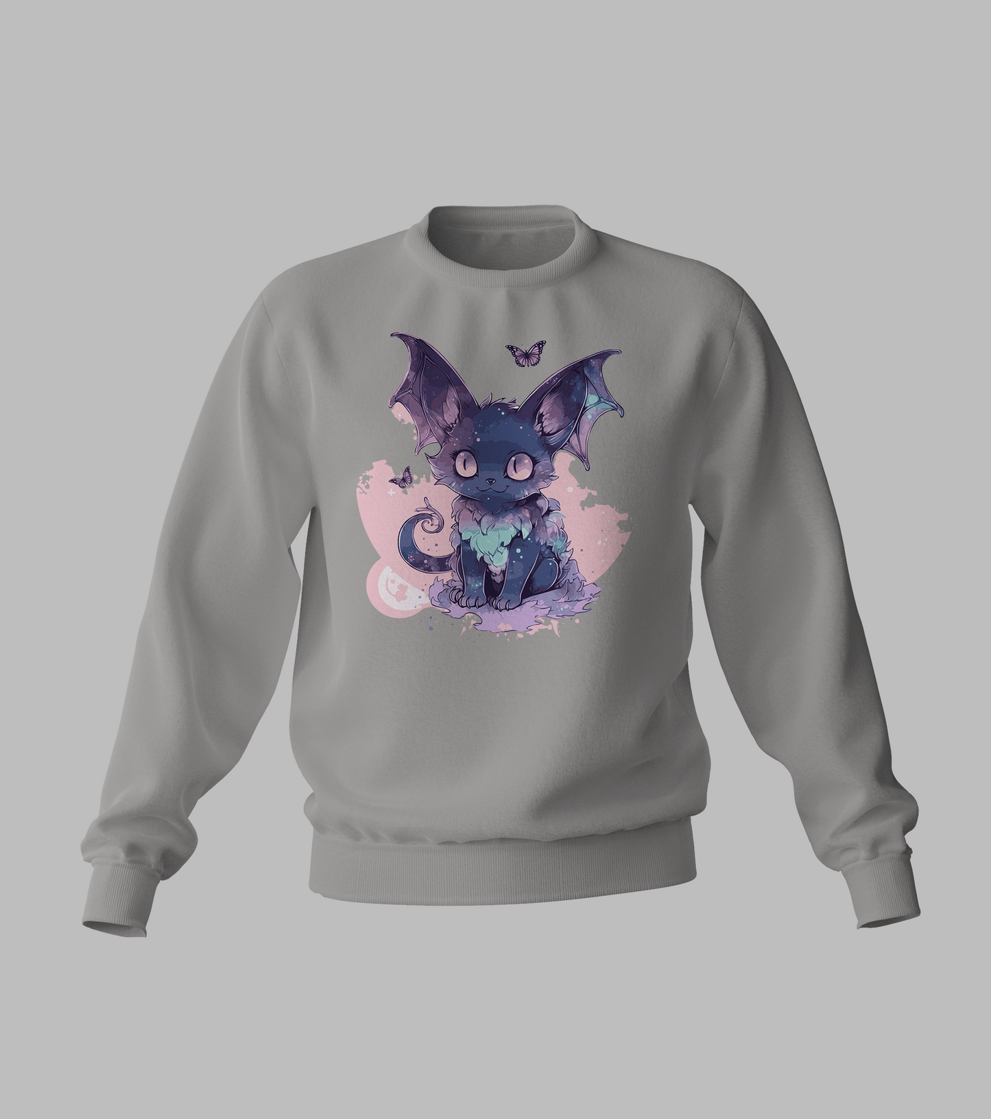 Pastal Bat Cat Sweater