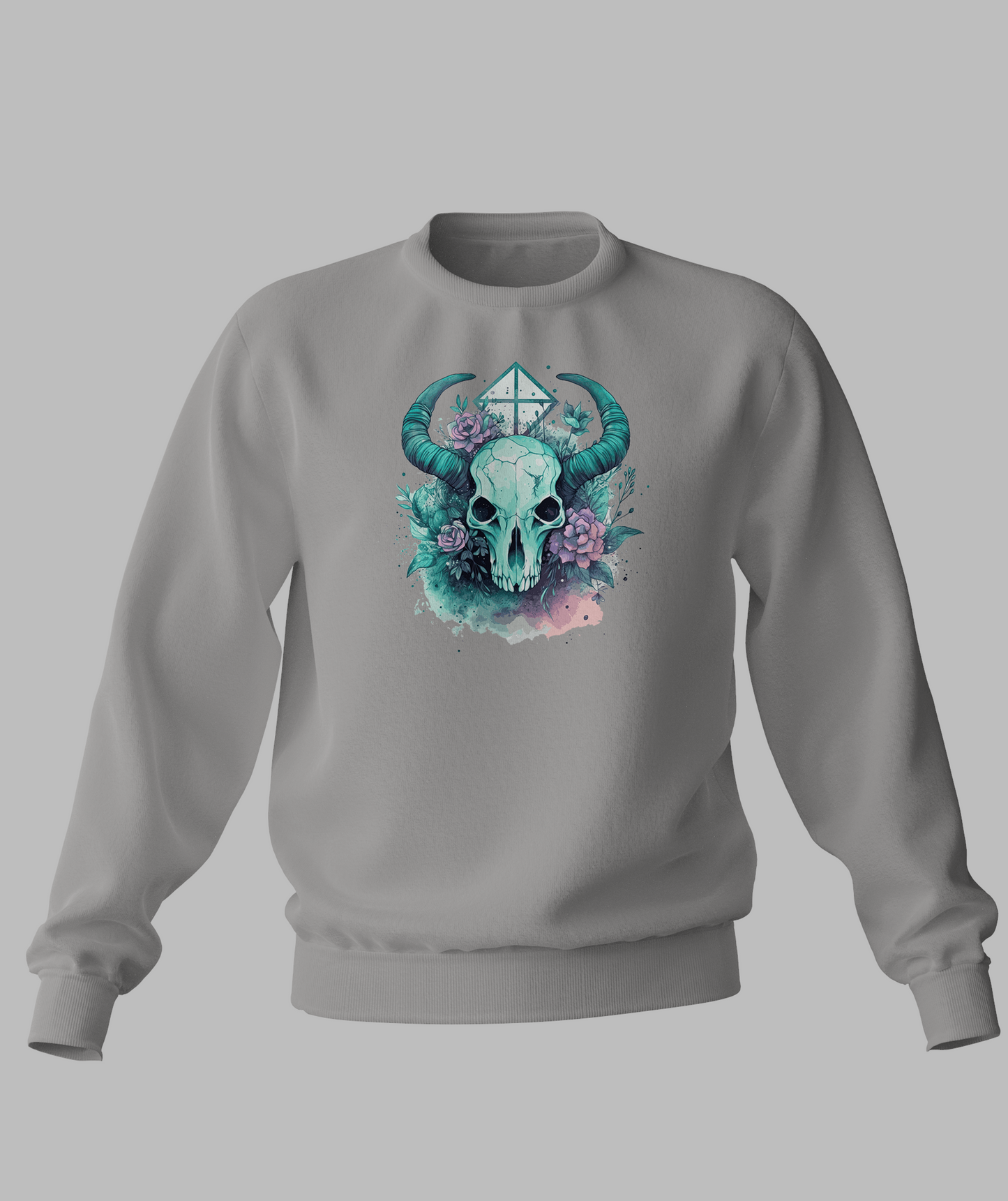 Pastal Animal Skull Sweater