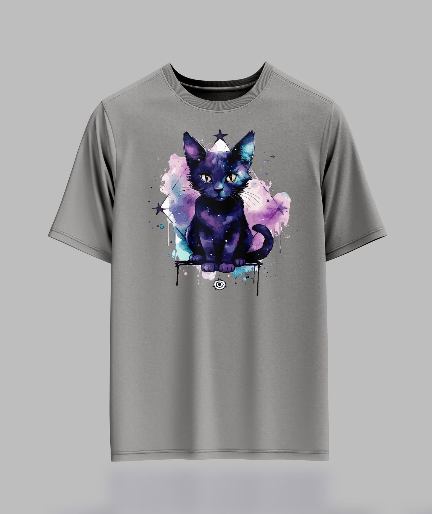 Black Pastal Cat T-Shirt