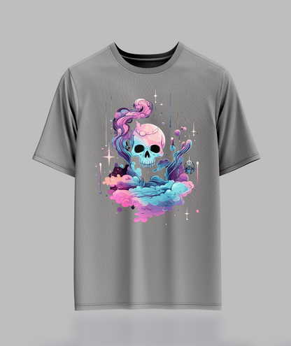 Pastal Cloudy Skull T-Shirt