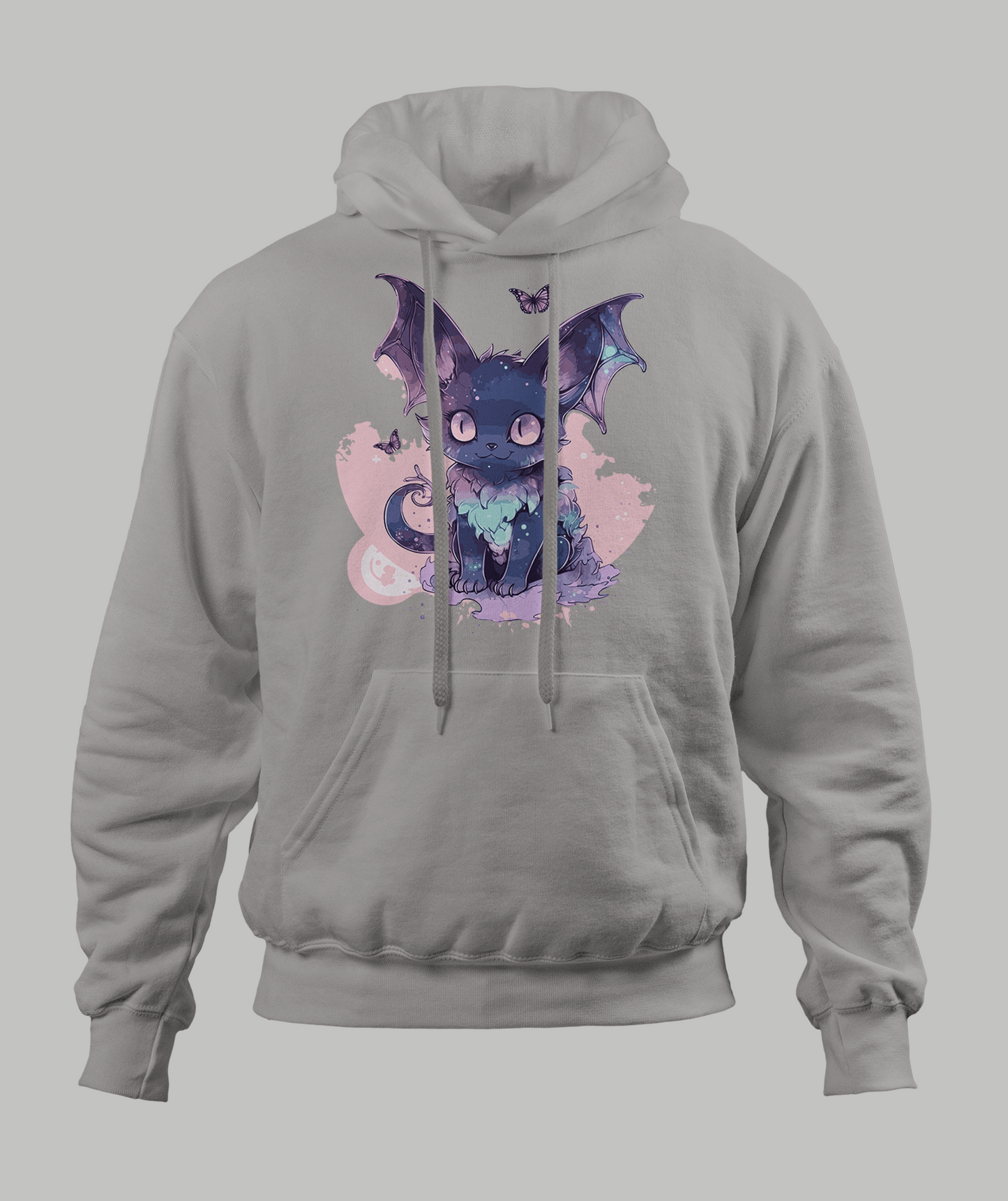 Pastal Bat Cat Hoodie