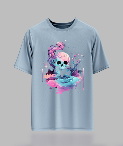 Pastal Cloudy Skull T-Shirt