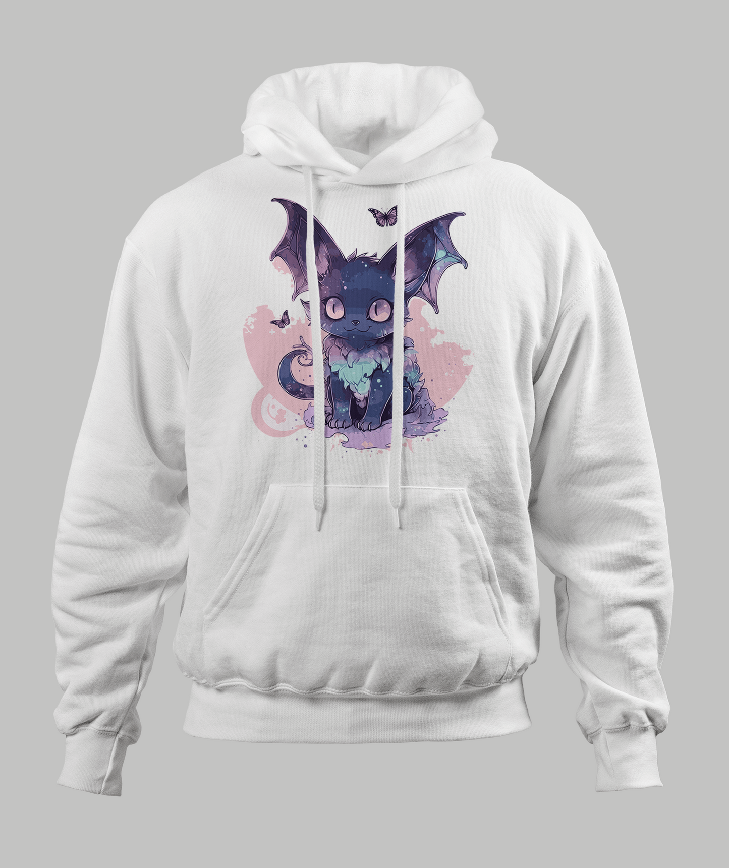 Pastal Bat Cat Hoodie