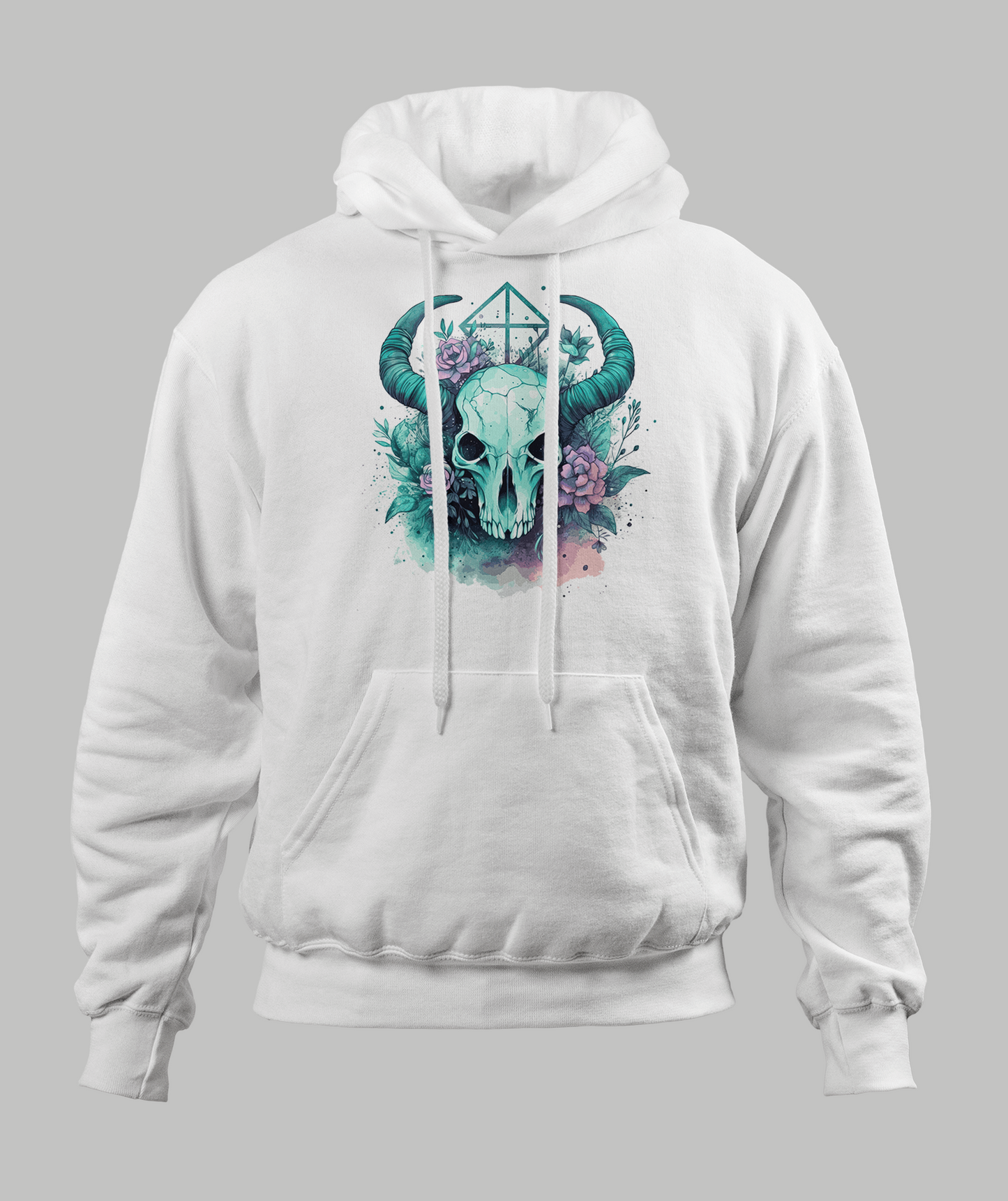 Pastal Animal Skull Hoodie