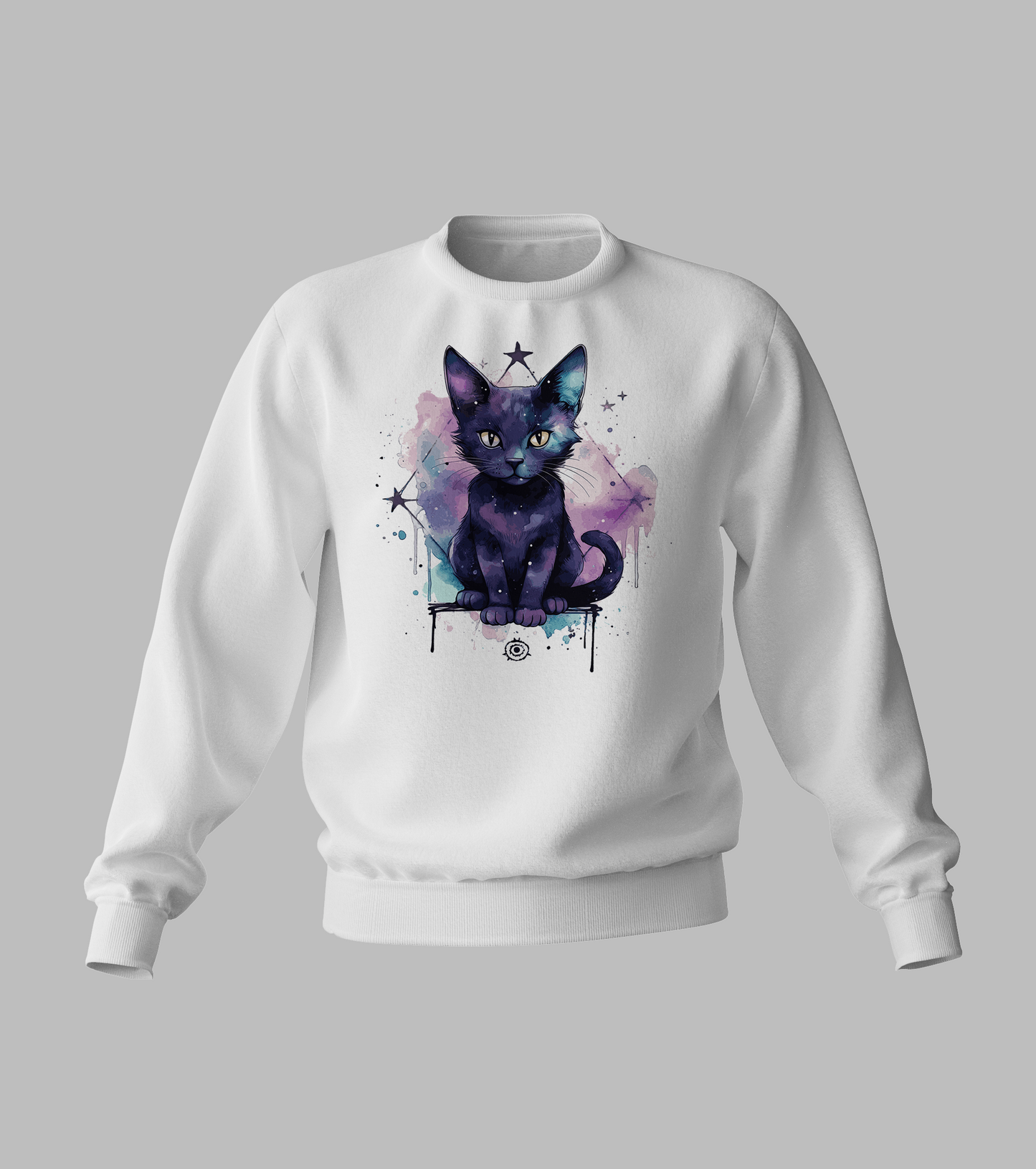 Black Pastal Cat Sweater